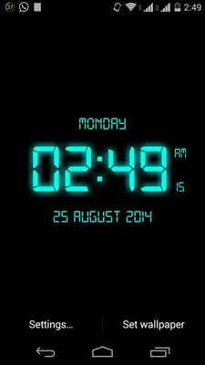 LED Digital Clock LiveWP android App screenshot 0