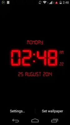 LED Digital Clock LiveWP android App screenshot 1