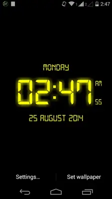 LED Digital Clock LiveWP android App screenshot 2