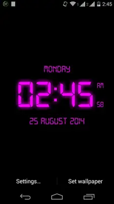 LED Digital Clock LiveWP android App screenshot 3